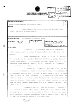 Entende o Reitor "sem que tivesse chegado o interessado a cursar