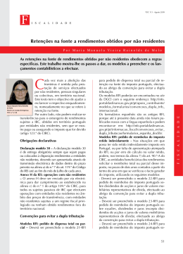 Reten&ccedil;&otilde;es na fonte a rendimentos obtidos por n&atilde;o residentes
