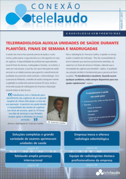 Leia nosso informativo Conexão Telelaudo