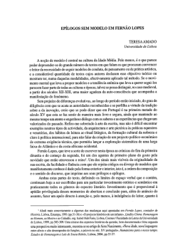 EP&Iacute;LOGOS SEM MODELO EM FERN&Atilde;O LOPES TERESA AMADO