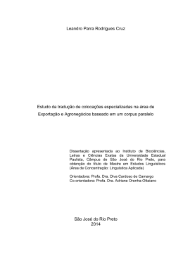 Leandro Parra Rodrigues Cruz Estudo da tradução de colocações