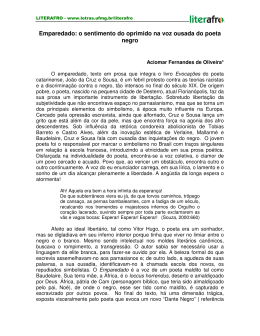 Emparedado: o sentimento do oprimido na voz ousada do poeta