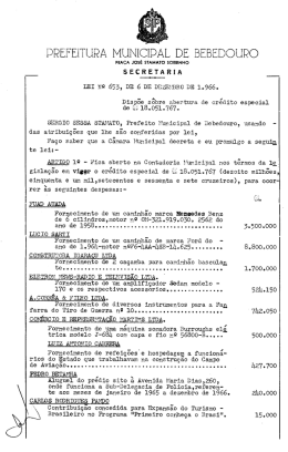 DREFEITUR&Agrave; MUNICIDAL DE BEBEDOURO
