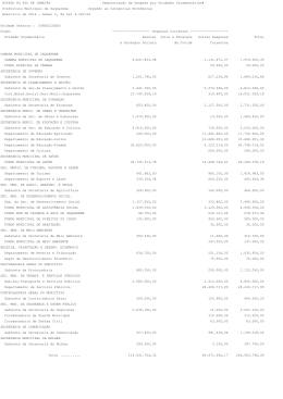 Anexo II - Despesa segundo a Categoria