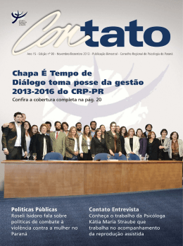 baixar revista - Conselho Regional de Psicologia do Paraná