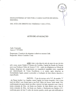 EXCELENT&Iacute;SSIMA sra DOUTORA CAMILE sANTos DE soUZA
