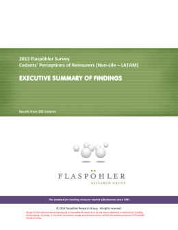 2013 Flaspöhler Survey Cedants