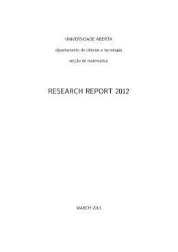 Research Report SM 2012