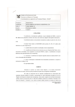 Estado do Rio Grande do Norte Secretaria de Estado da Tributação