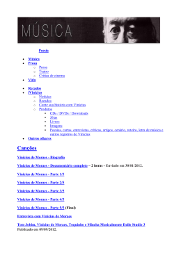 Artigo 364 - Vinícius de Moraes - Suas Canções