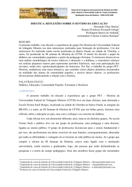 33&ordm; link - IV Congresso Internacional de Hist&oacute;ria: Cultura, Sociedade