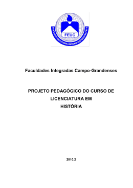 Faculdades Integradas Campo-Grandenses PROJETO