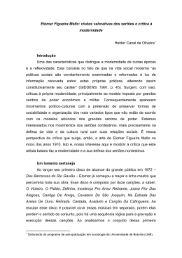 Elomar Figueira Mello: vis&otilde;es valorativas dos sert&otilde;es e cr&iacute;tica &agrave;