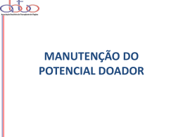manutenção do potencial doador - ABTO | Associação Brasileira de