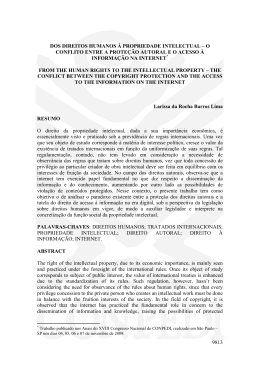 9813 dos direitos humanos &agrave; propriedade intelectual