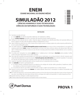ENEM SIMULAD&Atilde;O 2012