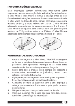 INFORMA&Ccedil;&Otilde;ES GERAIS Estas instru&ccedil;&otilde;es