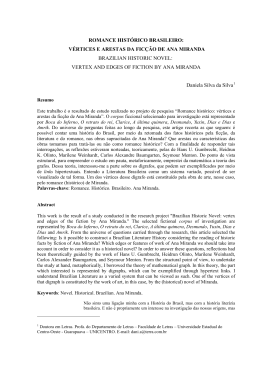ROMANCE HIST&Oacute;RICO BRASILEIRO: V&Eacute;RTICES E