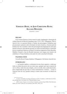 Vermelho Brasil, dE jEan-ChriStophE rufin: algumaS