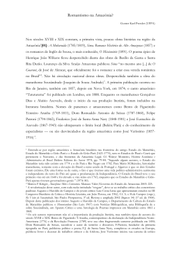 Romantismo na Amaz&ocirc;nia?