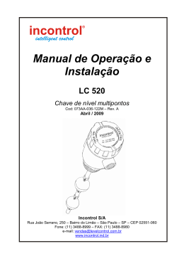 Manual da Chave de Nível Multipontos LC520
