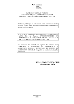 Rosalina de Santa Cruz vers&atilde;o final