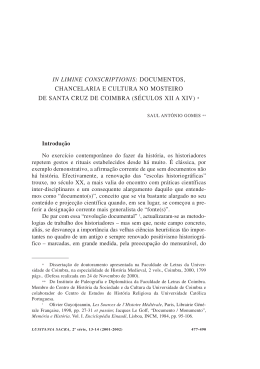 s&eacute;culos xii a xiv - Reposit&oacute;rio Institucional da Universidade Cat&oacute;lica