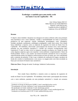 Ecodesign: o caminho para uma moda verde em Santa Cruz do