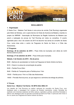Regulamento Santa Cruz Madeira Trail Series