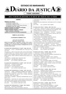 DI&Aacute;RIO DA JUSTI&Ccedil;A