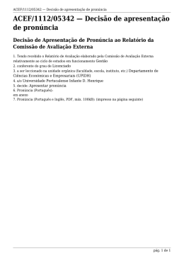 ACEF/1112/05342 Decis&atilde;o de apresenta&ccedil;&atilde;o de pron&uacute;ncia