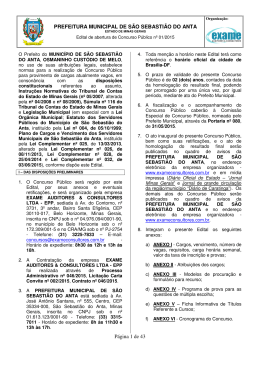 PREFEITURA MUNICIPAL DE S&Atilde;O SEBASTI&Atilde;O DO ANTA P&aacute;gina 1