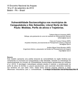 Vulnerabilidade Socioecológica nos municípios de