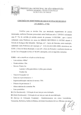 u I .ISPREFEITURA MUNICIPAL DE S&Atilde;O SEBASTI&Atilde;O EST&Acirc;NCIA