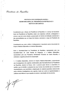 protocolo de coopera&ccedil;&atilde;o entre a secretaria