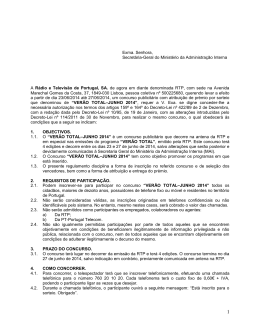 Exma. Senhora, Secret&aacute;ria-Geral do Minist&eacute;rio da