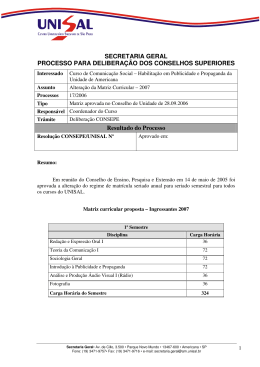 SECRETARIA GERAL PROCESSO PARA DELIBERA&Ccedil;&Atilde;O