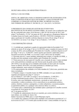 SECRETARIA-GERAL DO MINIST&Eacute;RIO P&Uacute;BLICO EDITAL N