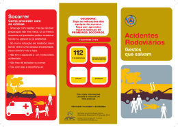 Acidentes Rodoviarios - Gestos que salvam vidas