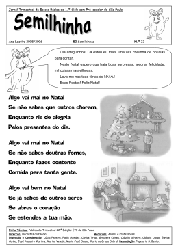 Algo vai mal no Natal Se n&atilde;o sabes que outros choram, Enquanto