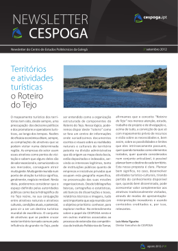 Newsletter Setembro 2012 - Cespoga