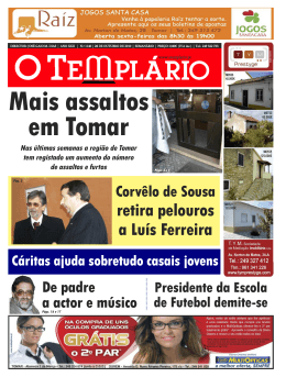 Em Tomar - Jornal O Templ&aacute;rio