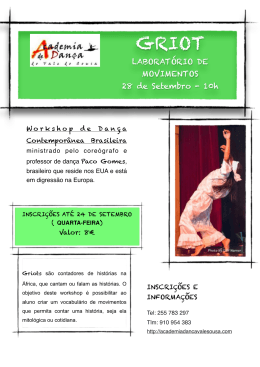 Informações em PDF - Academia de Dança do Vale do Sousa