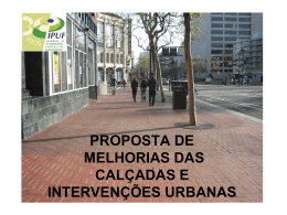 Proposta Melhoria Calçadas - Prefeitura Municipal de Florianópolis