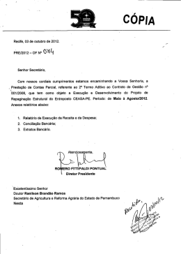 ÿþ9 Prestação de Contas Setembro a Dezembro 2012