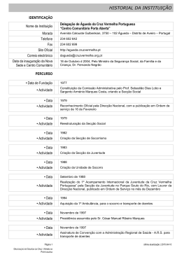 Historial - Delega&ccedil;&atilde;o de &Aacute;gueda