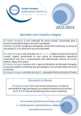 Aprender com respeito e alegria