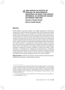 Resumo 4UMA AN&Aacute;LISE DA POL&Iacute;TICA DE