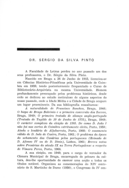 DR. S&Eacute;RGIO DA SILVA PINTO