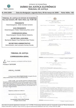 09 - Tribunal de Justiça de Rondônia
